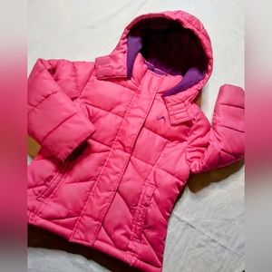 Vertical '9 girl's fuchsia pink puffer bubble coat 4T